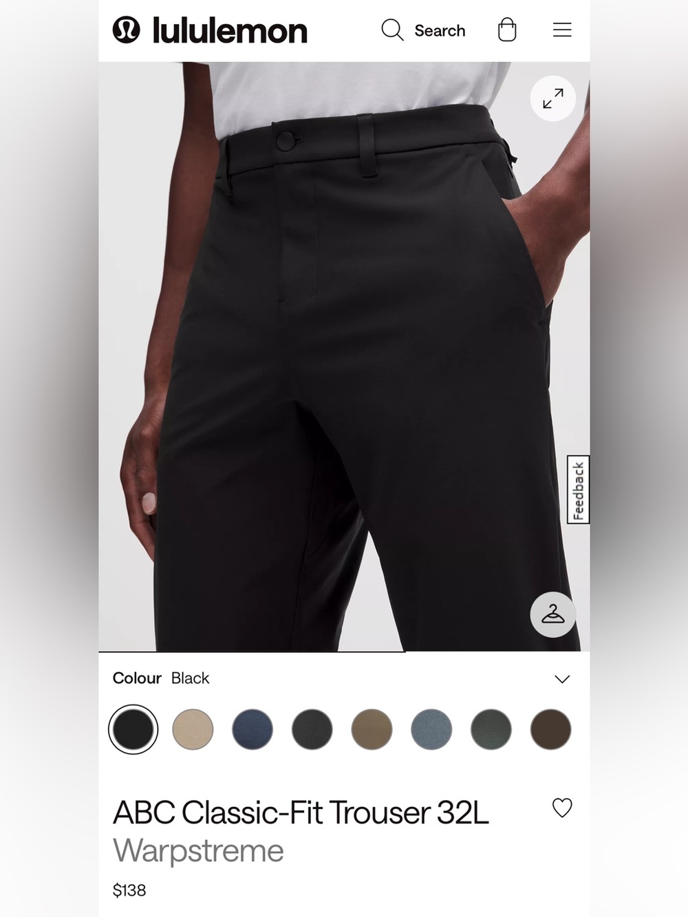 Lululemon ABC Classic-Fit Trouser Warpstreme